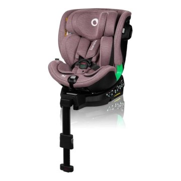 Lionelo - Siège auto avec base pivotante HARMONY i-Taille 40-150 cm rose