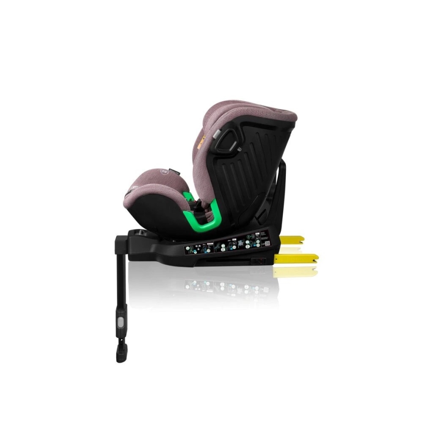 Lionelo - Siège auto avec base pivotante HARMONY i-Taille 40-150 cm rose
