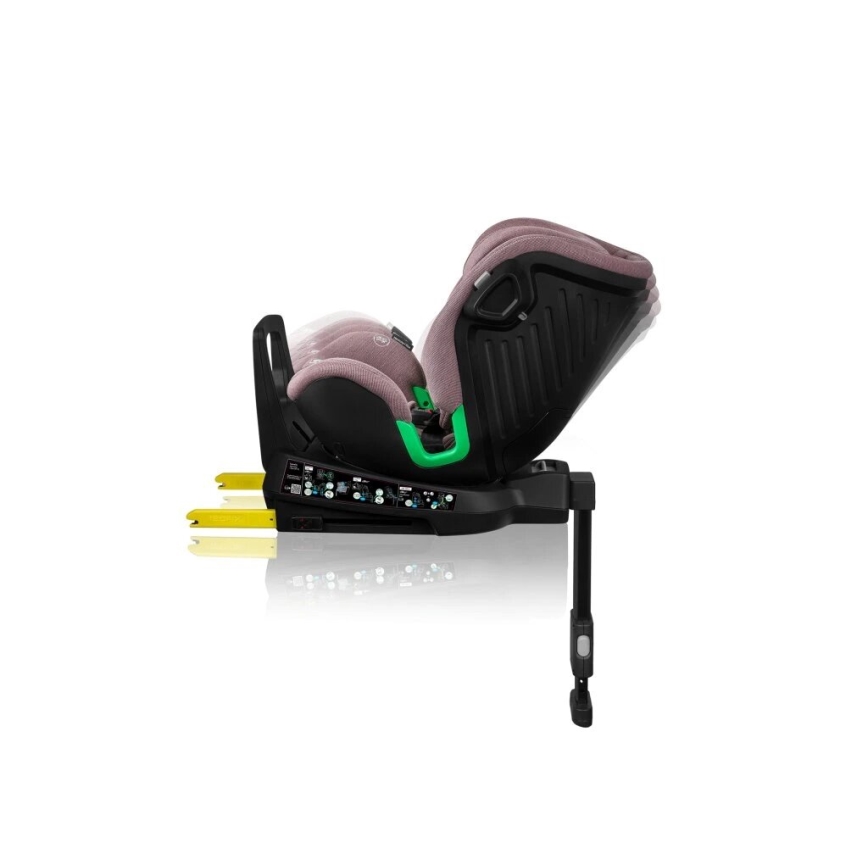 Lionelo - Siège auto avec base pivotante HARMONY i-Taille 40-150 cm rose