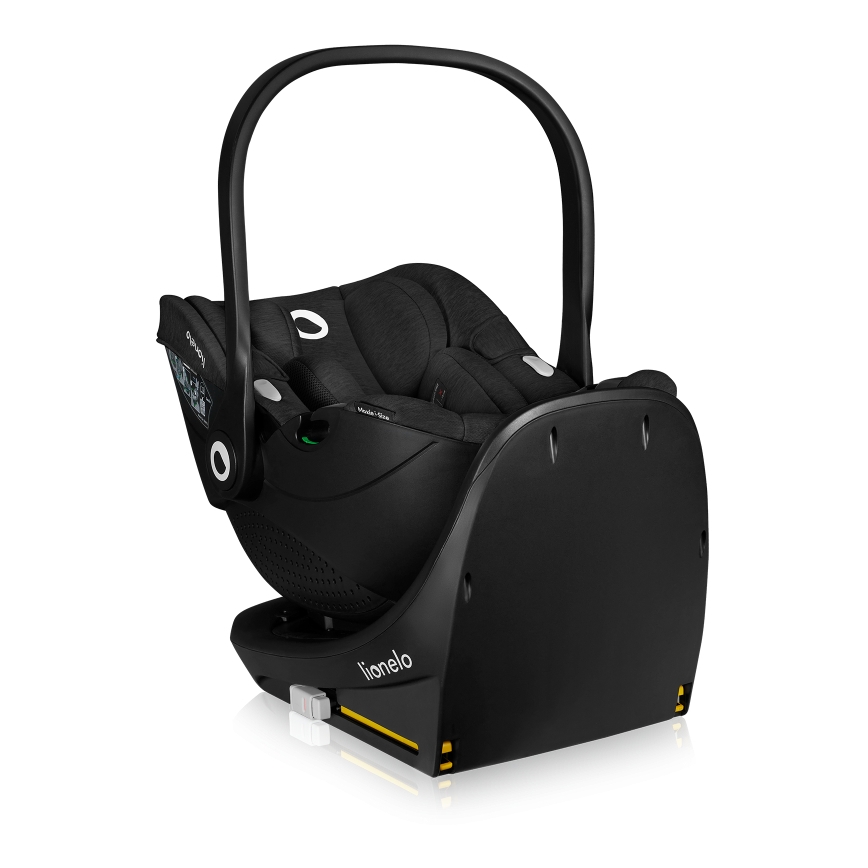 Lionelo - Siège auto avec base pivotante MOXIE SET i-Size 40-87 cm Noir carbone
