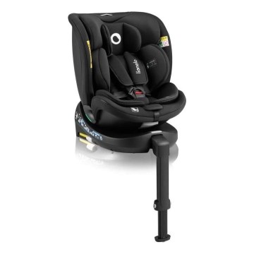 Lionelo - Siège auto avec base pivotante NAVY i- Taille 40-150 cm noir