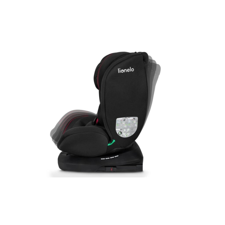 Lionelo - Siège auto BASTIAAN i-Size 40-150 cm noir/rouge
