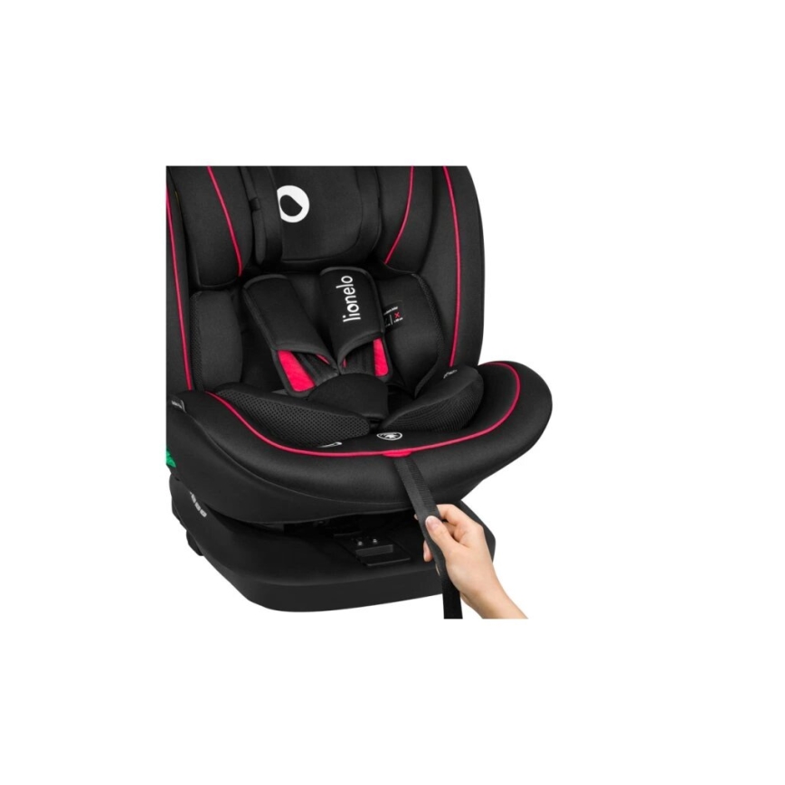 Lionelo - Siège auto BASTIAAN i-Size 40-150 cm noir/rouge