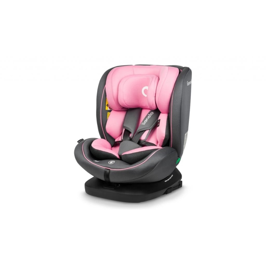 Lionelo - Siège auto BASTIAAN i-Taille 40-150 cm gris/rose