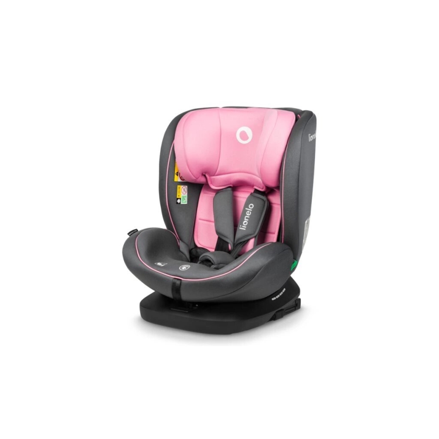 Lionelo - Siège auto BASTIAAN i-Taille 40-150 cm gris/rose