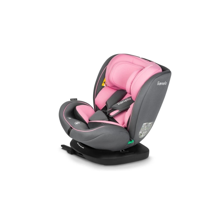 Lionelo - Siège auto BASTIAAN i-Taille 40-150 cm gris/rose