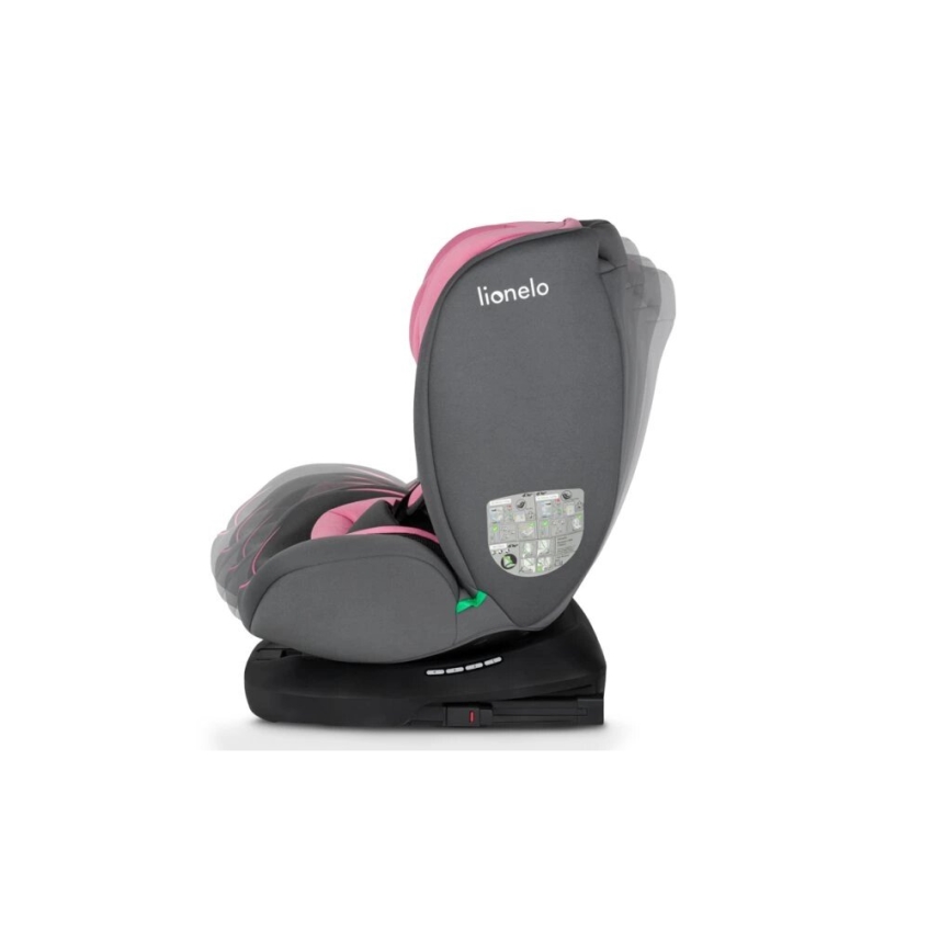 Lionelo - Siège auto BASTIAAN i-Taille 40-150 cm gris/rose