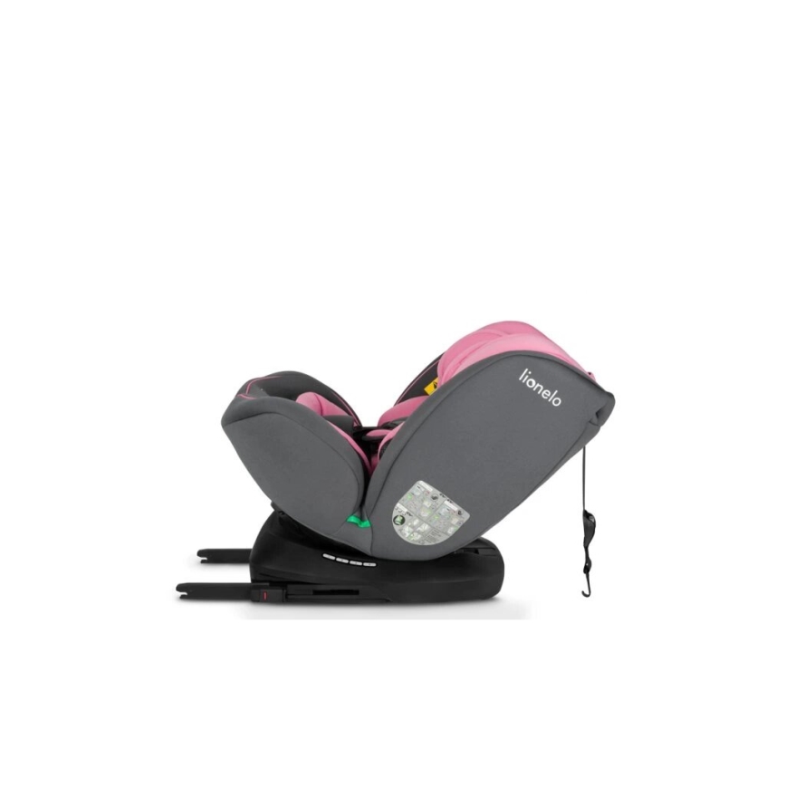 Lionelo - Siège auto BASTIAAN i-Taille 40-150 cm gris/rose