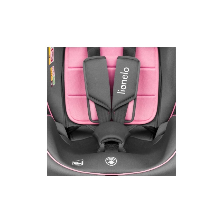 Lionelo - Siège auto BASTIAAN i-Taille 40-150 cm gris/rose