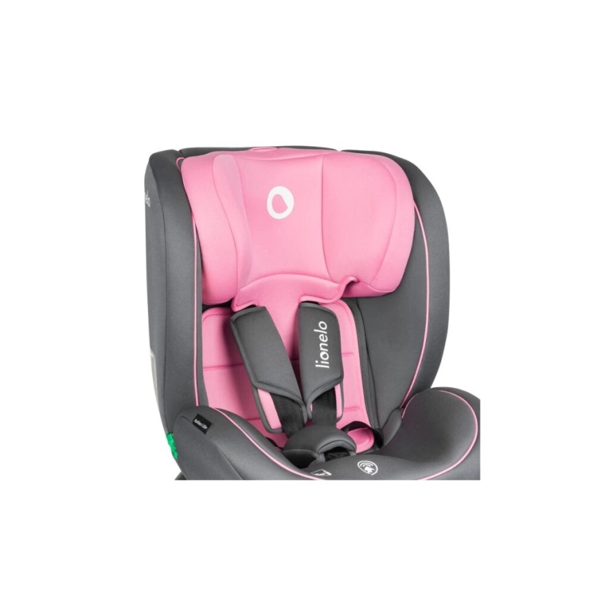 Lionelo - Siège auto BASTIAAN i-Taille 40-150 cm gris/rose