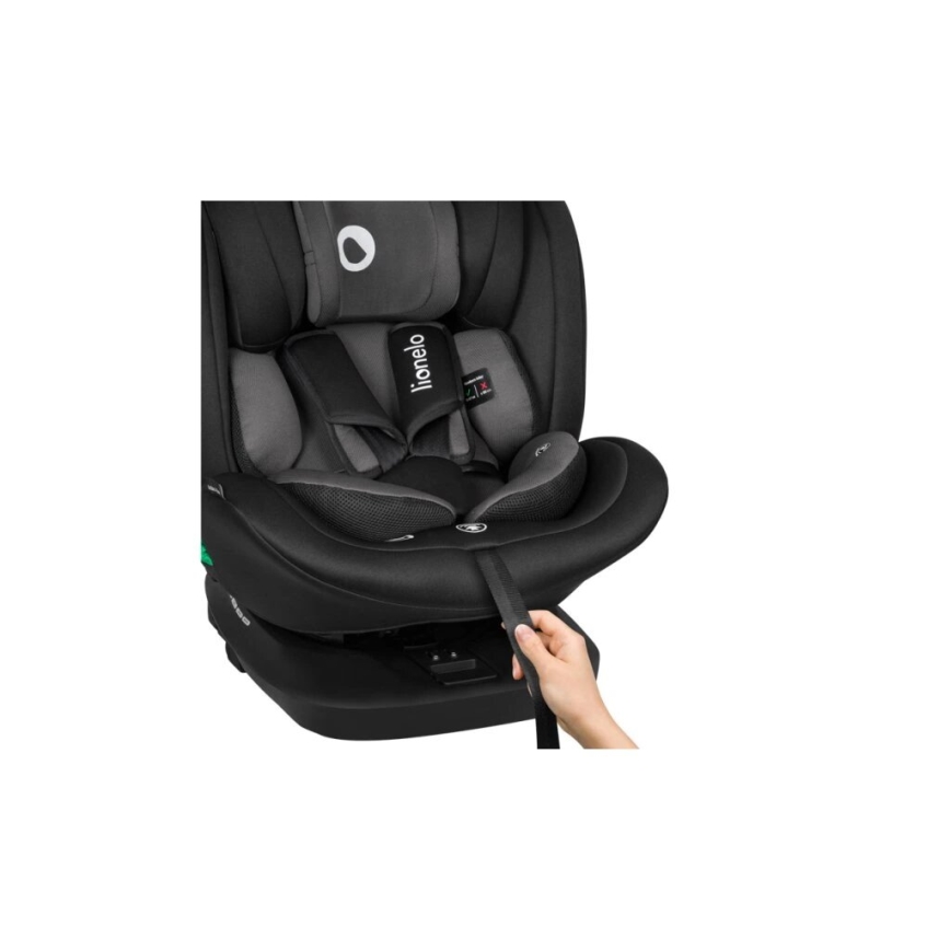 Lionelo - Siège auto BASTIAAN i-Taille 40-150 cm noir/gris