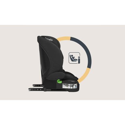 Lionelo - Siège auto BILLY i-Size 76-150 cm Noir Carbone