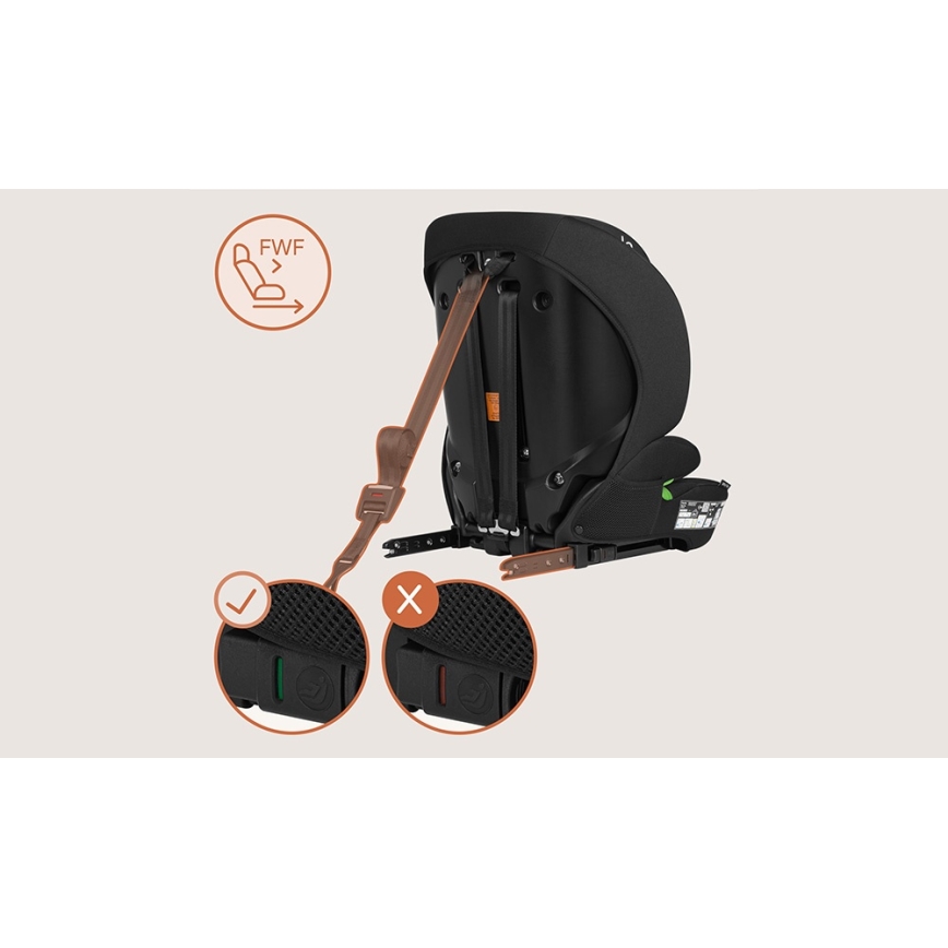 Lionelo - Siège auto BILLY i-Size 76-150 cm Noir Carbone