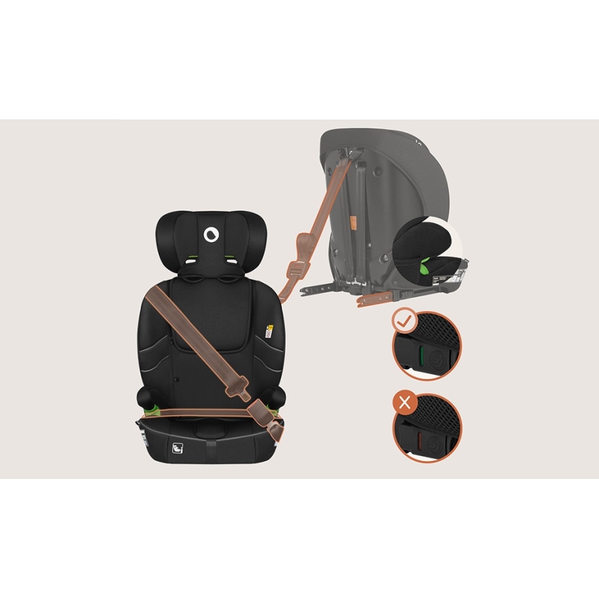 Lionelo - Siège auto BILLY i-Size 76-150 cm Noir Carbone