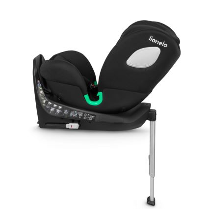 Lionelo - Siège-auto BRAAM i-Size pivotant avec base, 40-150 cm, Noir Carbone
