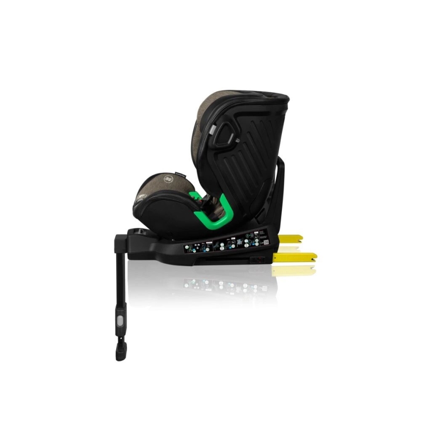 Lionelo - Siège auto HARMONY i-Size 40-150 cm avec base pivotante noir/olive