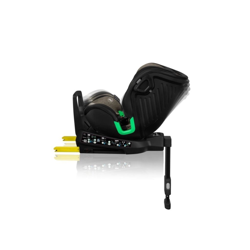 Lionelo - Siège auto HARMONY i-Size 40-150 cm avec base pivotante noir/olive