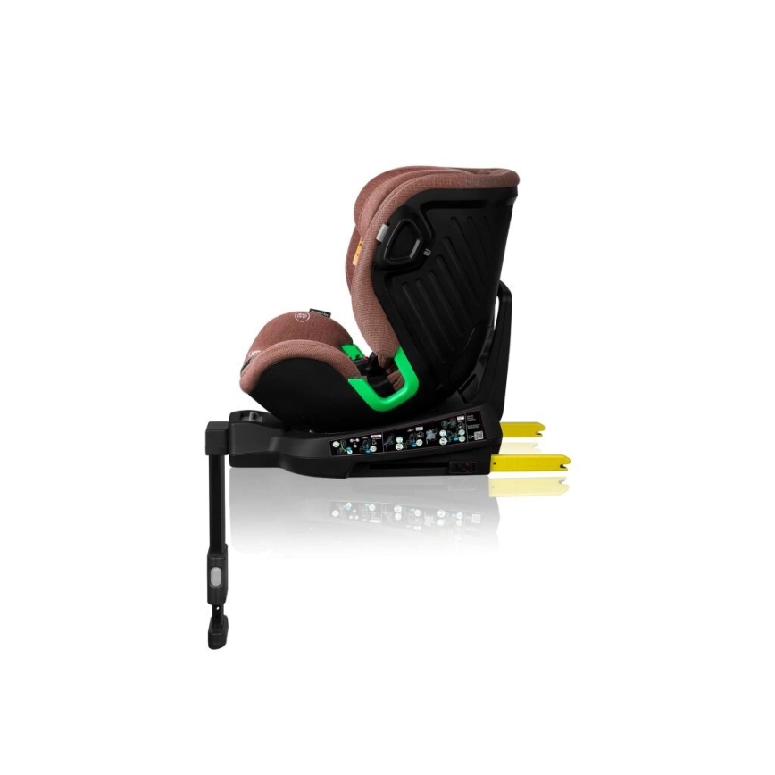 Lionelo - Siège-auto HARMONY i-Size avec base pivotante 40-150 cm, coloris brique