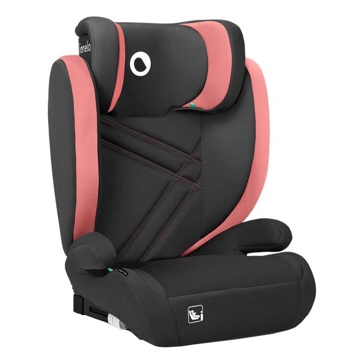 Lionelo - Siège auto HUGO i-Taille 100-150 cm noir/rose