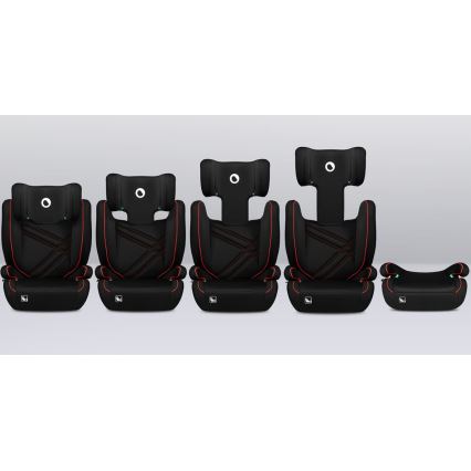 Lionelo - Siège auto HUGO i-Taille 100-150 cm noir/rouge