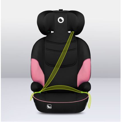 Lionelo - Siège auto LARS i-Size 100-150 cm noir/rose