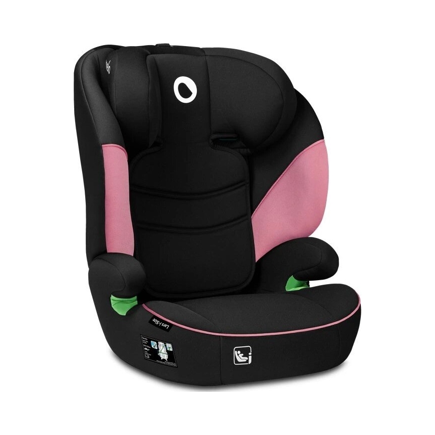 Lionelo - Siège auto LARS i-Taille 100-150 cm noir/rose