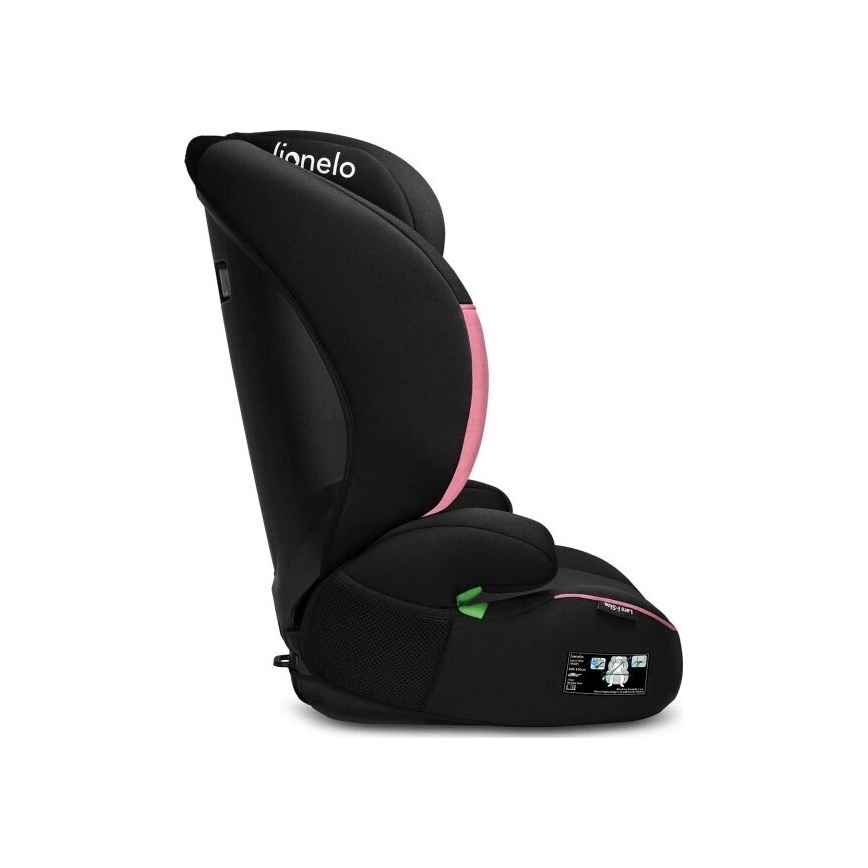 Lionelo - Siège auto LARS i-Taille 100-150 cm noir/rose