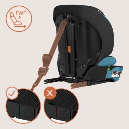 Lionelo - Siège auto LEVI FIX i-Size 76-150 cm Bleu cobalt