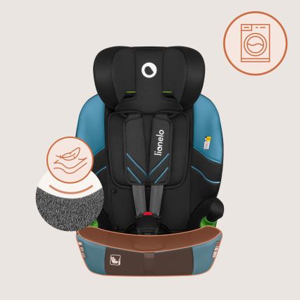 Lionelo - Siège auto LEVI FIX i-Size 76-150 cm Bleu cobalt