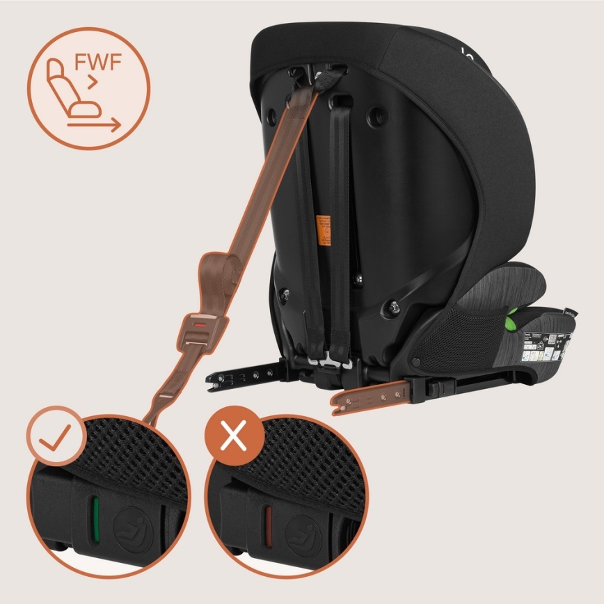 Lionelo - Siège auto LEVI FIX i-Size 76-150 cm Grey Stone