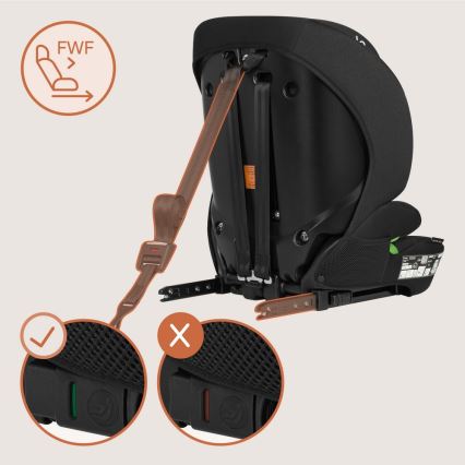 Lionelo - Siège auto LEVI FIX i-Size 76-150 cm Noir Carbone