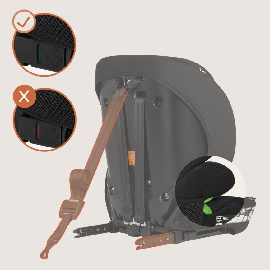 Lionelo - Siège auto LEVI FIX i-Size 76-150 cm Noir Carbone