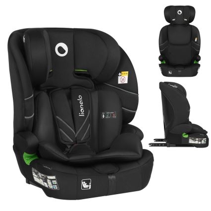 Lionelo - Siège auto LEVI FIX i-Size 76-150 cm Noir Carbone