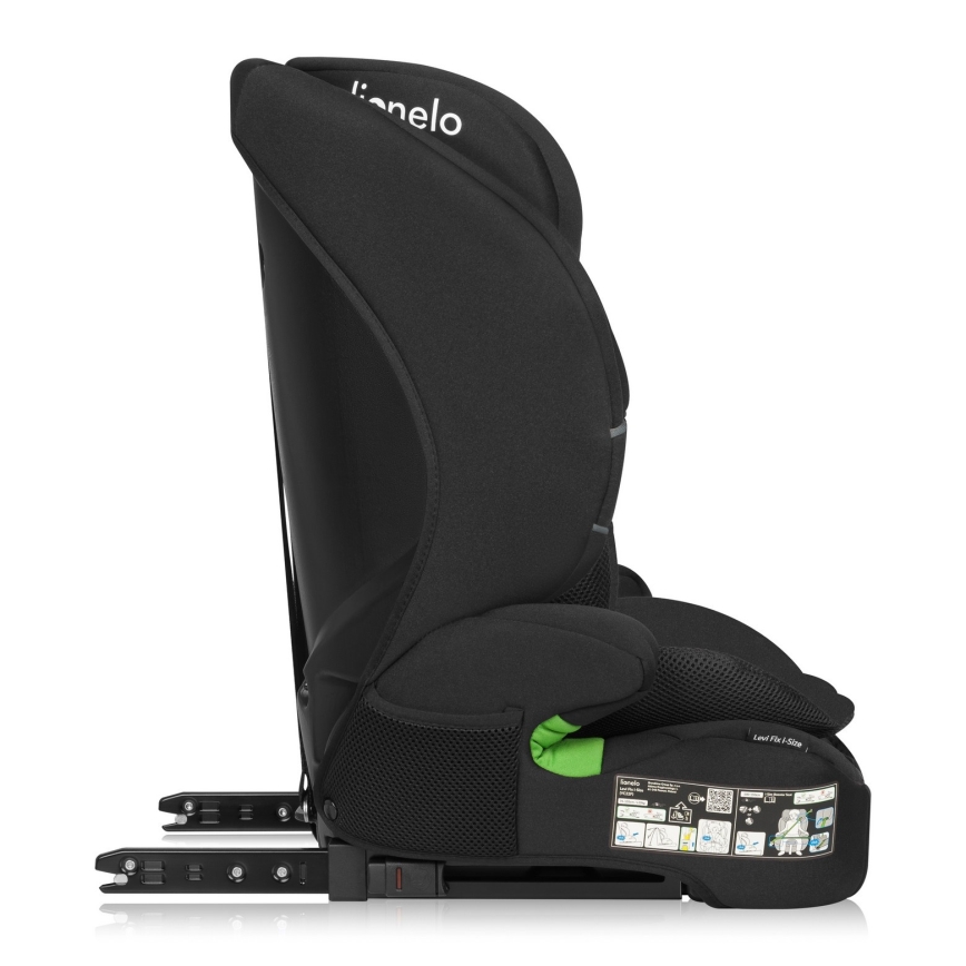 Lionelo - Siège auto LEVI FIX i-Size 76-150 cm Noir Carbone