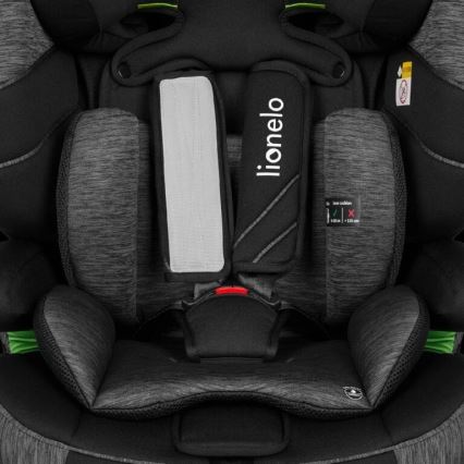 Lionelo - Siège auto LEVI ONE i-Taille 76-150 cm noir/gris