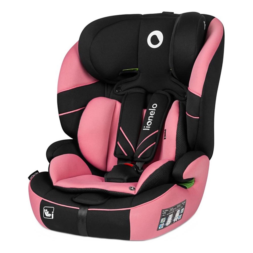 Lionelo - Siège auto LEVI ONE i-Taille 76-150 cm noir/rose
