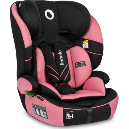 Lionelo - Siège auto LEVI ONE i-Taille 76-150 cm noir/rose