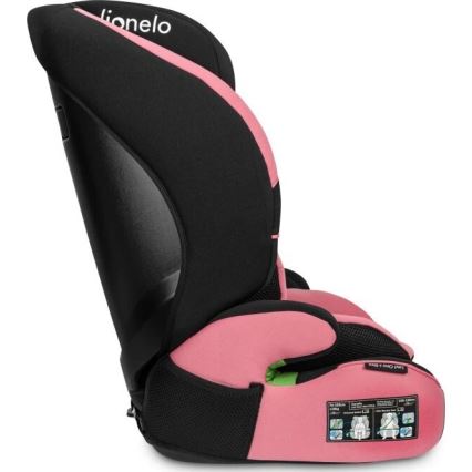 Lionelo - Siège auto LEVI ONE i-Taille 76-150 cm noir/rose
