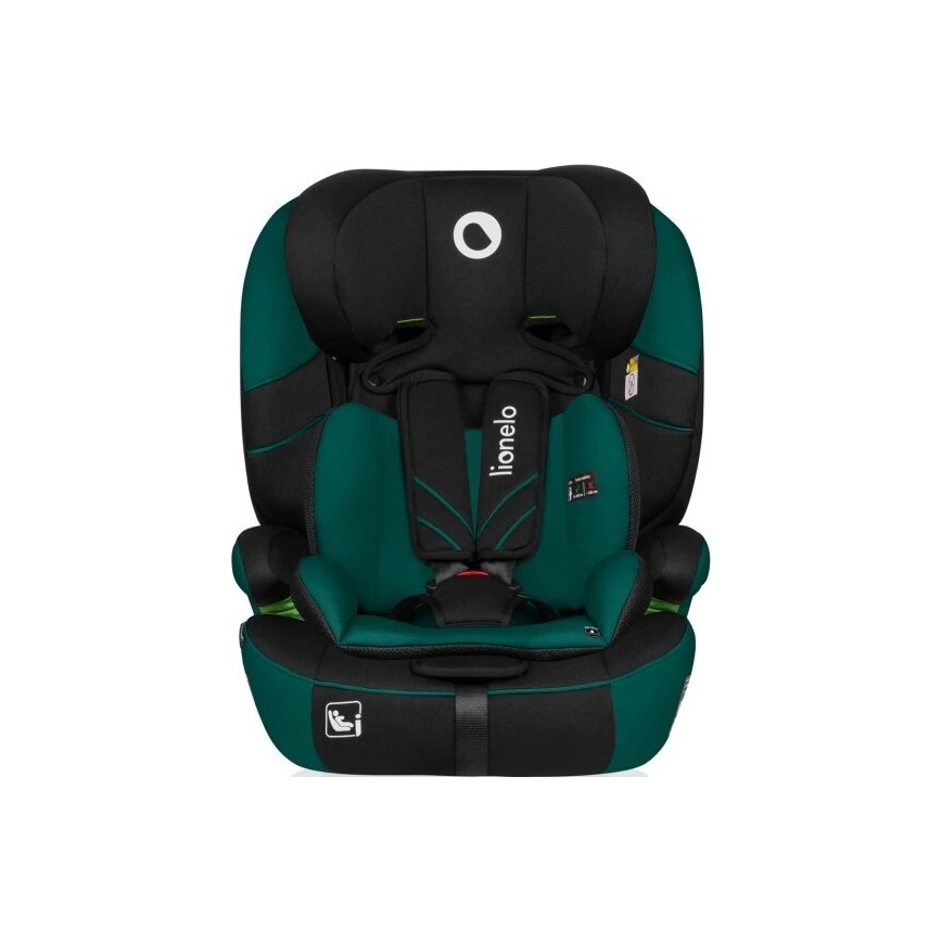 Lionelo - Siège auto LEVI ONE i-Taille 76-150 cm noir/vert