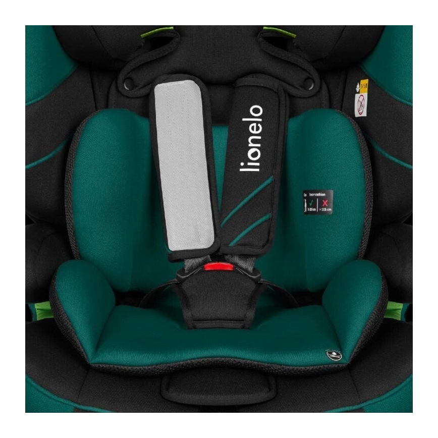 Lionelo - Siège auto LEVI ONE i-Taille 76-150 cm noir/vert