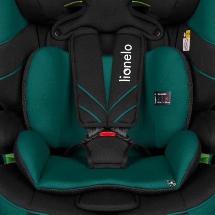 Lionelo - Siège auto LEVI ONE i-Taille 76-150 cm noir/vert