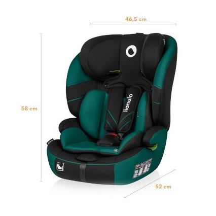 Lionelo - Siège auto LEVI ONE i-Taille 76-150 cm noir/vert