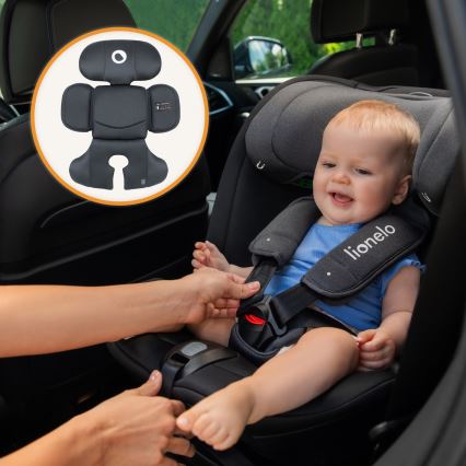 Lionelo - Siège auto pivotant avec base BASTIAAN i-Size 40-150 cm Gris pierre