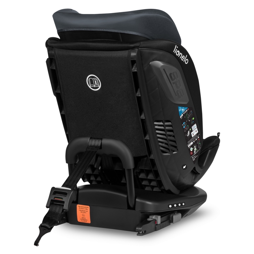 Lionelo - Siège auto pivotant avec base BASTIAAN i-Size 40-150 cm Gris pierre