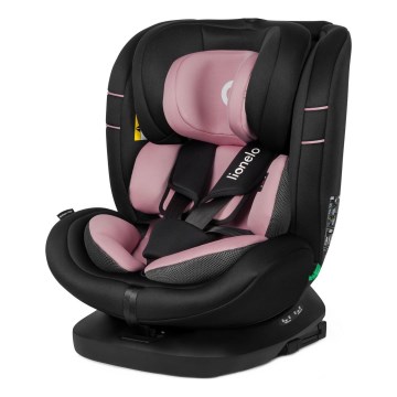 Lionelo - Siège auto pivotant avec base BASTIAAN i-Size 40-150 cm Rose