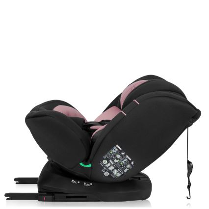 Lionelo - Siège auto pivotant avec base BASTIAAN i-Size 40-150 cm Rose