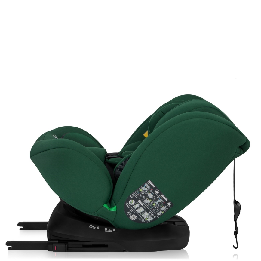 Lionelo - Siège auto pivotant avec base BASTIAAN i-Size 40-150 cm Vert
