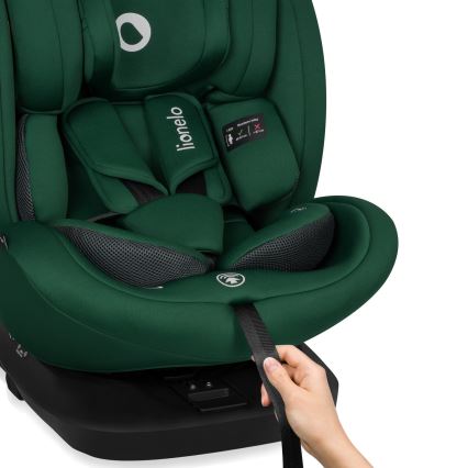 Lionelo - Siège auto pivotant avec base BASTIAAN i-Size 40-150 cm Vert