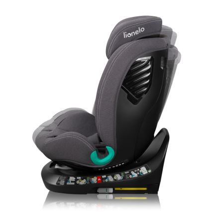 Lionelo - Siège-auto avec base pivotante BASTIAAN ONE i-Size 40-150 cm Gris pierre