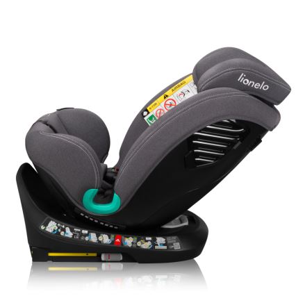 Lionelo - Siège-auto avec base pivotante BASTIAAN ONE i-Size 40-150 cm Gris pierre